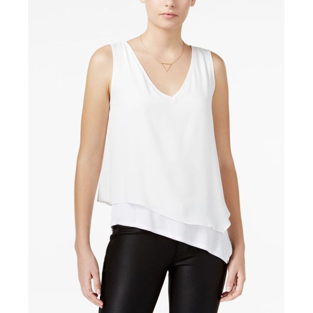 Bar III Asymmetrical Layered Look Top